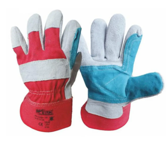 Рукавички комбіновані шкіра + тканина Werk WE2130